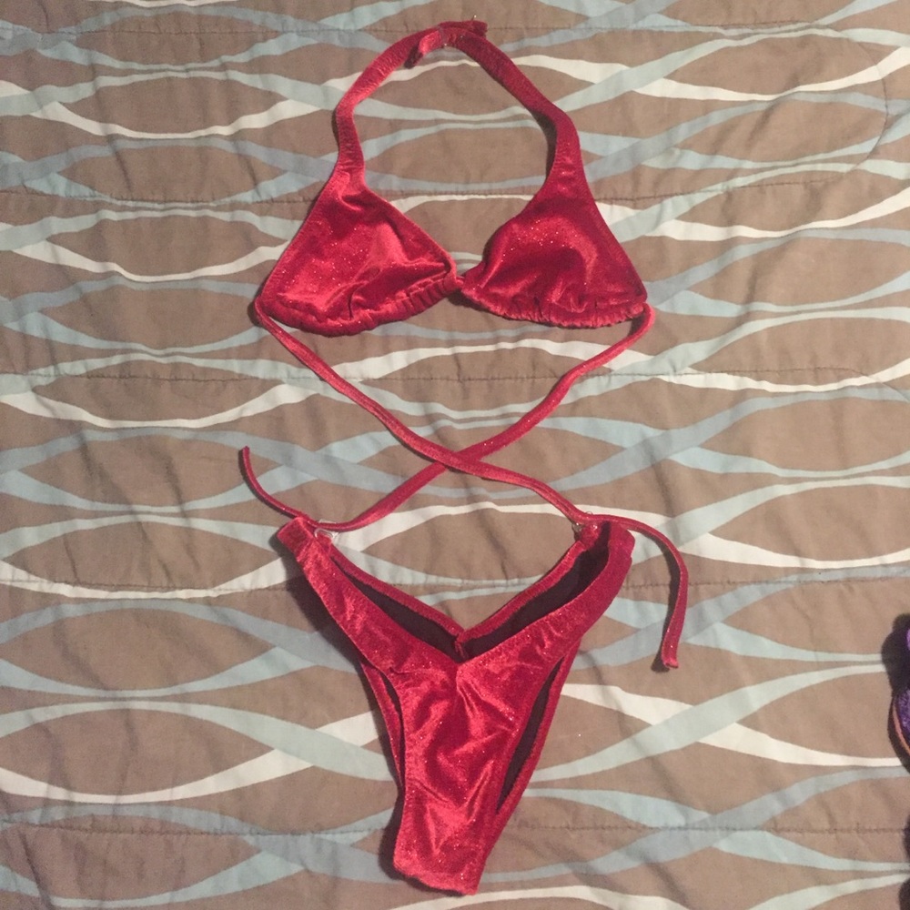 Ruby Shimmer Figure Suit